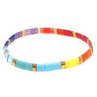 Creative Bohemian Rainbow Tila Rice Beads Handmade Beaded  Bracelet sku image 3