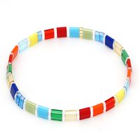 Creative Bohemian Rainbow Tila Rice Beads Handmade Beaded  Bracelet sku image 1