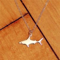 Fashion White Shark Necklace Simple Alloy Animal Clavicle Chain main image 6
