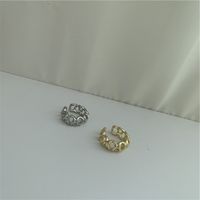 New Metal Wave Round Copper Ear Clip main image 6