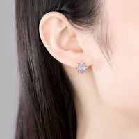 Simple Wild Ladies Sweet Zircon Earrings main image 3