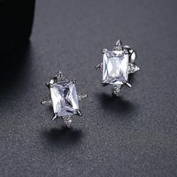 Simple Wild Ladies Sweet Zircon Earrings main image 4