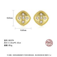 S925 Sterling Silver Zircon Earrings main image 6