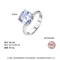 925 Sterling Silver Zircon Ring main image 6