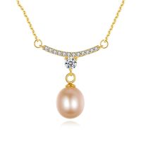 S925 Sterling Silver Freshwater Pearl Pendant Necklace main image 1