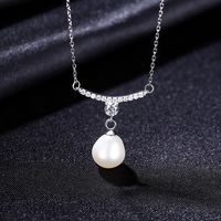 S925 Sterling Silver Freshwater Pearl Pendant Necklace main image 5
