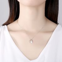 S925 Sterling Silver Freshwater Pearl Pendant Necklace main image 3