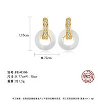 Korean Retro Round Shell Earrings main image 6