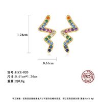 S925 Sterling Silver Creative Micro-inlaid Zircon Earrings main image 6