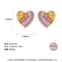 S925 Sterling Silver Love Fashion  Earrings main image 6