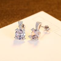 Boucles D&#39;oreilles En Zircon En Argent Sterling S925 main image 4