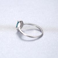 S925 Sterling Silver Drop-shaped Emerald Gem Ring main image 5