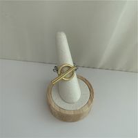 Simple Golden Buckle Ring sku image 1