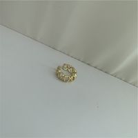 New Metal Wave Round Copper Ear Clip sku image 1