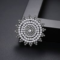 Korean Fashion Micro-inlaid Zircon Brooch sku image 2