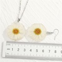 Daisy Earrings Sun Flower Pendant Necklace Set main image 3