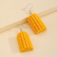 Funny Corn  Food Pendant Earrings main image 1