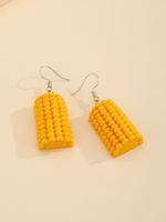 Funny Corn  Food Pendant Earrings main image 3
