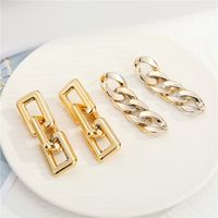 Acrylic Ccb Metal Chain Earrings main image 1