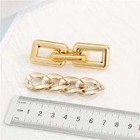 Acrylic Ccb Metal Chain Earrings main image 3
