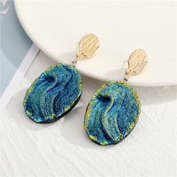 New   Bohemian  Exaggerated Irregular Resin Earrings Or Necklace main image 5