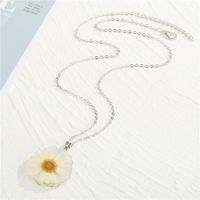 Daisy Earrings Sun Flower Pendant Necklace Set sku image 1