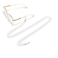 Resin Acrylic Plastic Transparent Thin Glasses Chain main image 3