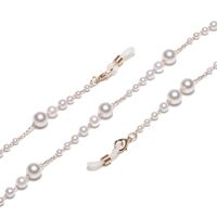 Fashion Simple Gradient Size Pearl Glasses Chain main image 4
