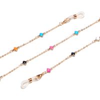 Fashion Simple Golden Flowers Glasses Chain main image 4