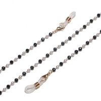 High Quality Fashion Pearl Black Crystal Glasses Chain main image 4