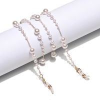 Fashion Simple Gradient Size Pearl Glasses Chain sku image 1
