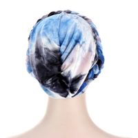 Tie-dye Sanded Milk Velvet Braid Hat main image 5