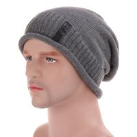 Knitted Men's Woolen Hat sku image 2