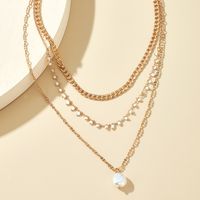 New  Pearl Tassel Multi-layer Necklace main image 7