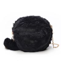 Mini Chaîne D&#39;hiver Sac En Peluche Occasionnel Sac De Messager D&#39;épaule De Boule De Cheveux De Mode main image 3