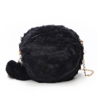 Winter Mini Chain Casual Plush Bag Fashion Hair Ball Shoulder Messenger Bag main image 3
