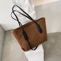 Fashion Large-capacity  Korean  Simple Plush Bag sku image 3