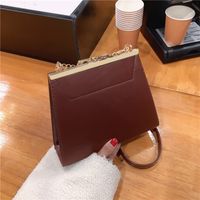 Retro Small Square Bag Simple Trendy Clip Package Shoulder Diagonal Bag sku image 1