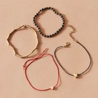 Simple Love Five-pointed Star Wax Thread Braided Bracelet main image 3