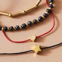 Simple Love Five-pointed Star Wax Thread Braided Bracelet main image 5
