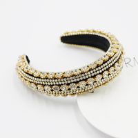 Baroque Luxury Heavy Industry Exaggerated Color Rhinestone Headband sku image 2