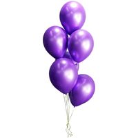 Fashion 12-inch Metal Color Thickened 2.8g Latex Balloon Birthday Wedding Party Layout Metal Chrome Red Balloon sku image 6