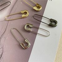 Simple Gold-plated Fashion Paper Clip Earrings main image 5