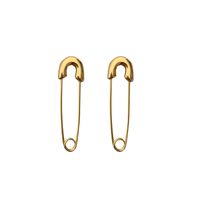 Simple Gold-plated Fashion Paper Clip Earrings main image 6