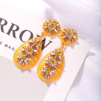 Bohemian Ethnic Style  Fashion Diamond Drop-shaped Alloy Long Earrings main image 5