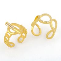 Simple  Exaggerated Personality Chain Ring main image 1