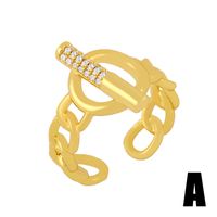 Simple  Exaggerated Personality Chain Ring main image 3