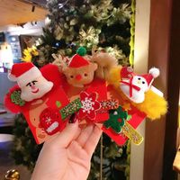 Christmas Fashion Cute  Velvet Hair Clip Two-piece Set main image 2