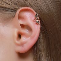 Halloween Retro Bat Ear Clipsimple Wings Ear Bone Clip Gothic Earrings main image 1