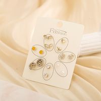 Korean New Bow  Cute  Creative  Earrings  Set main image 4